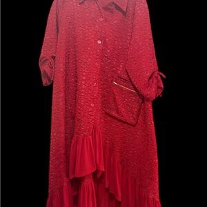 Zadie B’s Red High Low Dress 3X Modest